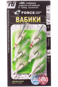 Набор вабиков на двойнике V-820-4-1 (6 шт), крючок №4  FORSE  (шерсть козы)