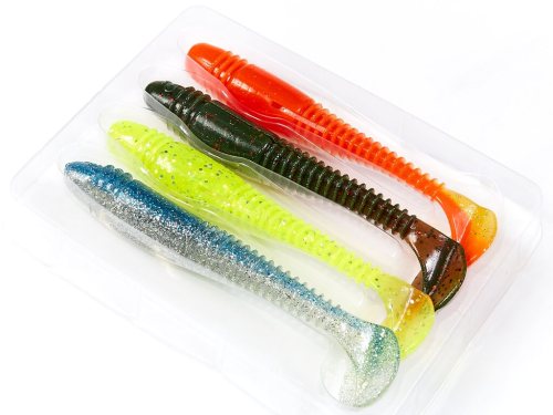 Виброхвосты LJ Pro Series Tioga Fat 4,5" (Виброхвосты LJ Pro Series Tioga Fat 4,5" -MIX1 (4шт) -335)